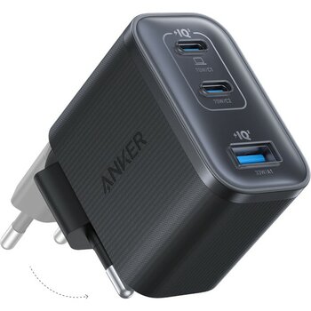 Anker Nano Usb-C Şarj Cihazı, 3 Bağlantı Noktalı Type-C Şarj Cihazı, 70W, Kompakt ve Şık Tasarım, Siyah - A121A