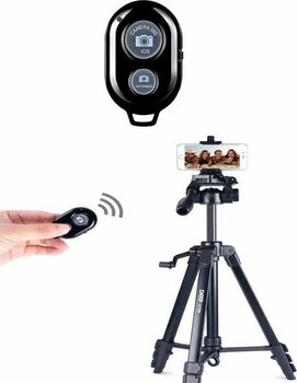 Storemax Bluetooth Uzaktan Kumanda Pilli Tüm Telefonlara Uyumlu Video Selfie ve Fotoğraf Çekme Siyah