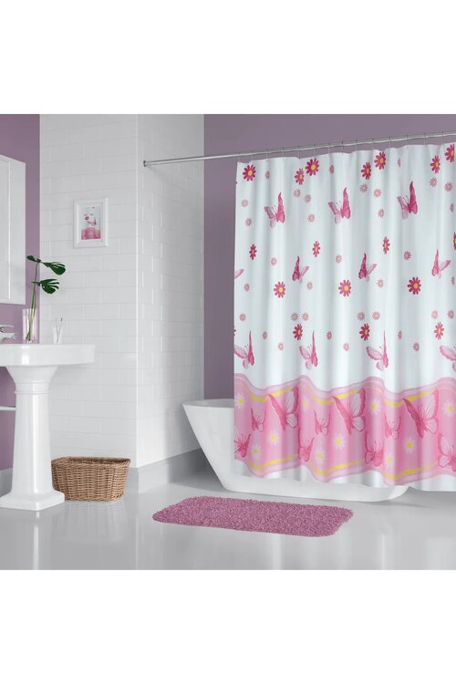 Zethome 6020 Pembe Banyo Perdesi