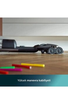 Philips Aqua Trio Serisi 3'ü 1 Arada Dikey Şarjlı Süpürge Siyah 9000