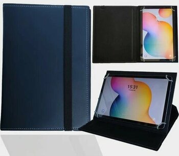 ZDN Case General Mobile E-Tab 20 10.1 Lacivert General Mobile E-Tab 20 10.1 Uyumlu Deri Tablet Kılıfı