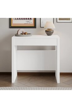 İNARCH DİZAYN Nivo Modüler Açılır Yemek Masası – Dresuar & Çok Amaçlı Masa,Kapalı 44 cm-Açık 116 cm