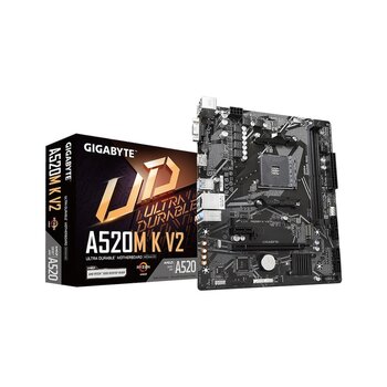 Gigabyte A520m-K V2, 2xddr4, 1x M.2, D-Sub, Hdmi, Am4 Soket Anakart