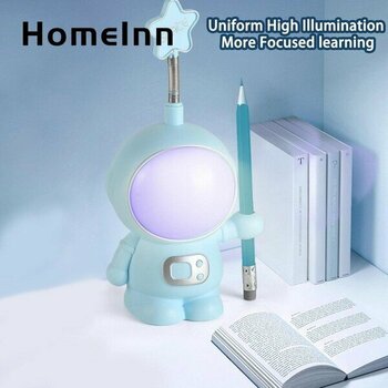 Guangdong Spirit Homeınn Başucu Lambası Yaratıcı Şekil LED Lamba Kalemtıraş Kalem Tutucu Hediyeler (Yurt Dışından) - Siyah