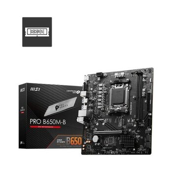 Tuba Toptaş Msı Pro B650M-B Ddr5 6800MHZ 1xvga 1xhdmı 1xm.2 USB 3.2 Matx Am5 (Amd Am5 9000/8000/7000 Serileri Il