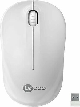 Lecoo WS206 Beyaz Optik Kablosuz Mouse