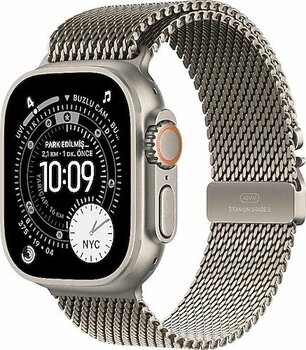 Apple Watch Ultra 3 49 mm GPS + Cellular Titanyum Milano Loop Küçük Boy Natürel Akıllı Saat