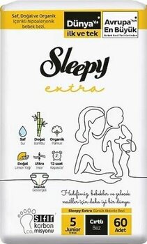 Sleepy Extra Avantajlı Bebek Bezi 5 Numara Junior 60 Lı
