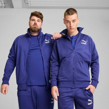 Puma Erkek Mor Puma T7 Iconıc Track Jacket Mor Erkek Fermuarlı Ceket - S