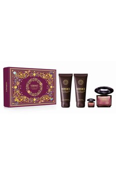Versace Crystal Noir Edp 90 Ml + Shower Gel 100 Ml + Body Lotion 100 Ml + Edp 5 Ml