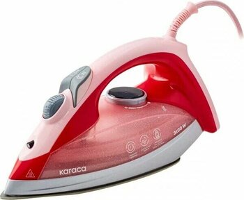 Karaca Vantuz Irona Ionic Pembe Seramik Buharlı Ütü