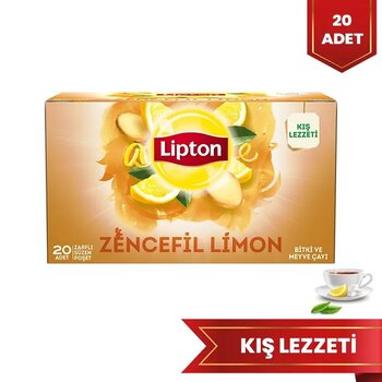Lipton Zencefil ve Limon Bardak Poşet Çay 20'li