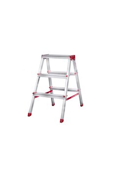 DİZAYNAKS Üç Basamaklı Ev Tipi Katlanır Alüminyum Merdiven