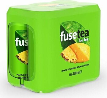 Fuse Tea Soğuk Çay Mango Ananas Aromalı İçecek Kutu 330 Ml x 6 Adet