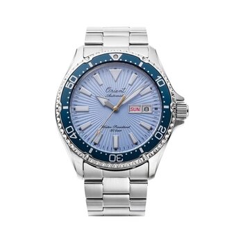 Orient Mako 3 Ra-aa0823l39b Otomatik Çelik Gri Mavi Kadran Safir Cam 20 Atm 42 Mm Erkek Kol Saati Gri