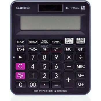 Casio Mj-120d Plus 12 Hane Hesap Makinesi Siyah