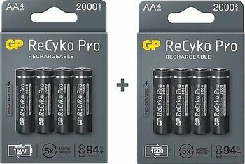 GP Recyko Pro 2000 mAh 8'li Şarjlı AA Kalem Pil