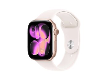 Apple Watch Series 11 Gps 42mm Rose Gold Aluminium Case With Light Blush Sport Band - M/L   Meu44tu/A