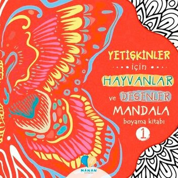 Mor Elma Yayınları Yetişkinler İçin Hayvanlar Ve Desenler Mandala Boyama Kitabı-1