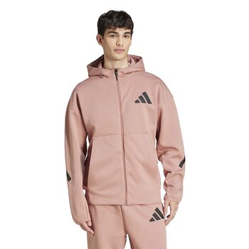 adidas Z.N.E. Full-Zip Erkek Pembe Günlük Stil Sweatshirt JD2908