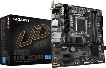 Gigabyte Gıgabyte B760m-ds3h Ax Wıfı-6 Ddr4 Hdmı-dp Pcıe 4.0 1700p Matx