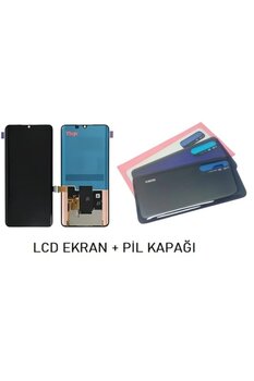 indirimplus Xiaomi Mİ NOTE 10 Lite LCD Ekran + Arka Kapak BEYAZ