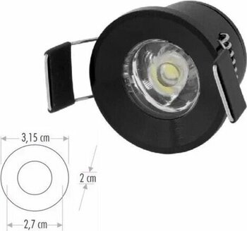 Cata CT-5270 Siyah 1,5 W Power LED 3500K Spot Lambası
