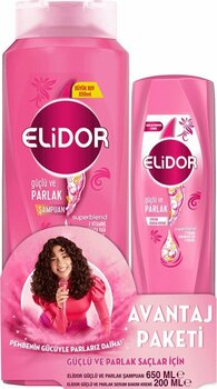 Elidor Şampuan Güçlü Parlak 650Ml + Saç Kremi 200 Ml