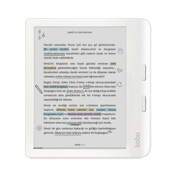 Kobo Libra Colour E-Kitap Okuyucu Beyaz