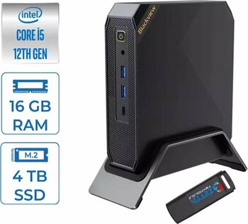 Blackview Intel Core I5 12450H 16GB 4tb SSD Windows 11 Pro Mini Bilgisayar MP200I5P03