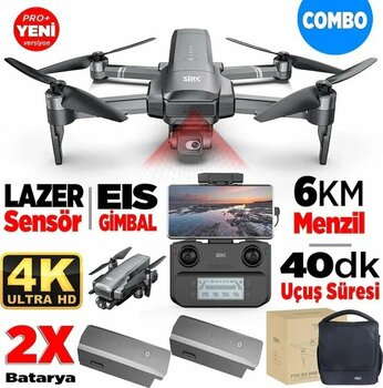 SJRC F22 S2 Pro+ 4K Kamera 6KM Menzil 40 Dakika Uçuş Süresi Drone Seti