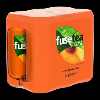 Fuse Tea Şeftali Aromalı Soğuk Çay 6'lı 330 Ml