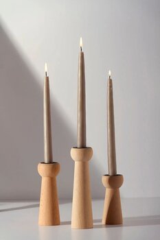 Gizemli Home Natural Wooden Peri Bacaları 3lü Ahşap Şamdan
