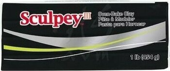 Sculpey Iıı Polimer Kil Polymer Clay 454G Siyah