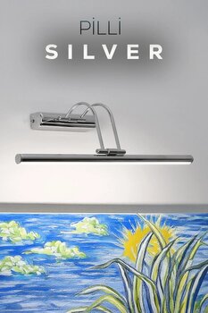 Voxify Pilli Silver Beyaz Işık Duvar Apliği Banyo Aydınlatma Ayna Üstü Led Tablo Aplik A+ Loş Işık 6500K