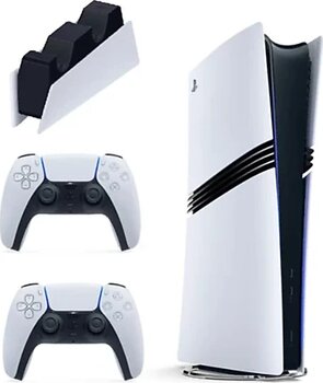 Sony Playstation 5 Pro 2 TB Digital Edition + Dualsense Kol + Şarj İstasyonu Beyaz