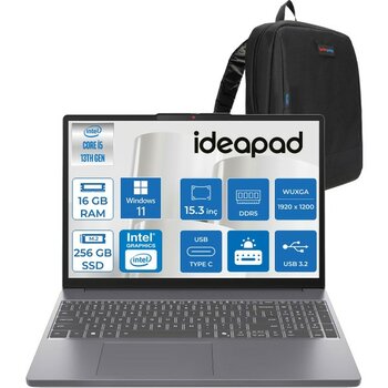 Lenovo Ideapad Slim 3 15IRH10 Intel Core I5 13420H 16GB 256GB SSD Windows 11 Home 15.3" Wuxga (1920X1200) IPS 300NITS Taşınabilir Bilgisayar IP83K1...