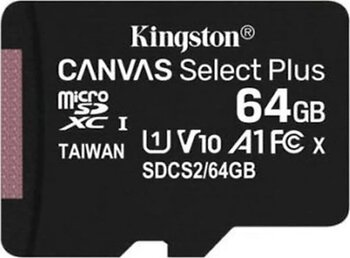 Kingston 64GB MicroSDXC Canvas Select Plus Hafıza Kartı 100MB/s Hız ve Uyumlu Kullanım