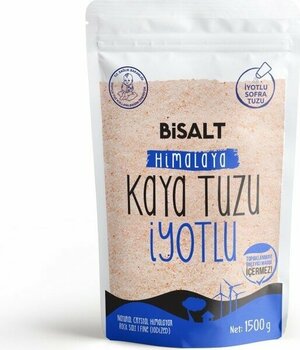 Bisalt Himalaya Kaya Tuzu İnce İyotlu 1500 gr - 1,5 kg