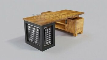 Ntconcept Bell Doğal Ahşap Modüllü Ofis Masası - Ebat Seçenekli -  85x240 cm