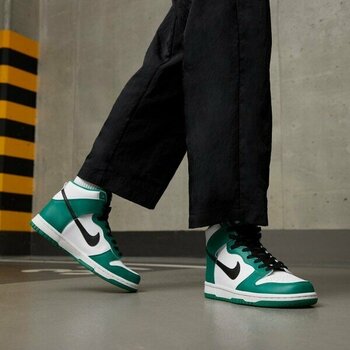 Nike Dunk High Celtics (Gs) Genç ve Kadın Deri Yüksek Bilekli Yeşil Sneaker Ayakkabı DR0527-300 - 39