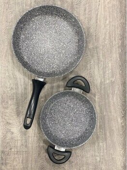 Taç 2'li Granit Tava Seti