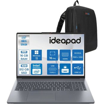 Lenovo Ideapad Slim 3 16IRH10 Intel Core I5 13420H 16GB 512GB SSD Windows 11 Home 16" Wuxga (1920X1200) IPS 300NITS Taşınabilir Bilgisayar IP83K200...