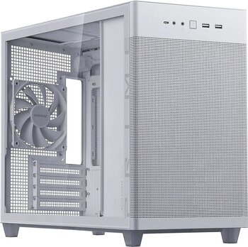 Asus Prime AP201 Temperli Fanlı Beyaz Micro ATX Bilgisayar Kasası