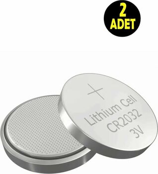 2 Adet 3 Volt Cr2032 Sb-T15 Lityum Para Pil (Br 2032 Bios-Kepenk-Kumanda Terazi Düğme Lithum Pili)