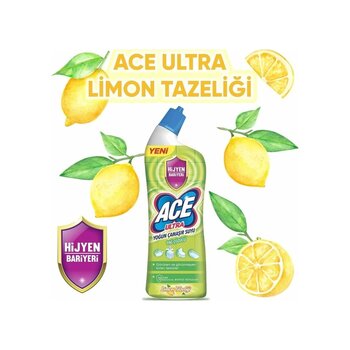 Ultra Power Jel Kıvamlı Çamaşır Suyu Limon Tazeliği 750 Ml X4 Adet Diğer