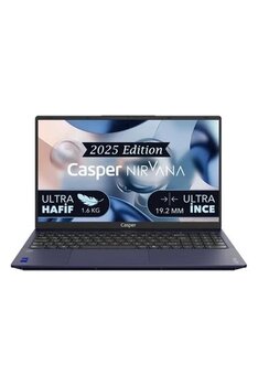 Casper Nirvana X600.7430-Bf00x-G-F-D200 Amd Ryzen 5-7430U 16Gb Ram 1Tb Nvme Ssd 15,6 "  Freedos Taşınabilir Bilgisayar  + Kablosuz Klavye-Mouse Set