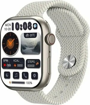 Beemen Hk9 Pro 45 mm Gümüş Akıllı Saat