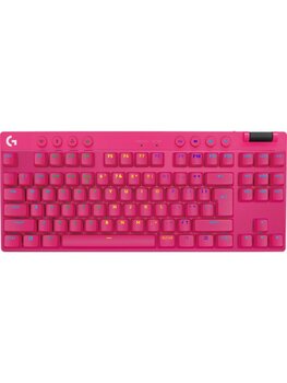 Logitech PRO X TKL Pembe Mekanik Kablosuz Oyuncu Klavyesi