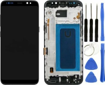 Te Samsung S8 Plus G955f Uyumlu Çıtalı A Kalite Lcd Ekran Siyah Diğer